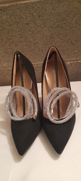Scarpe eleganti tacco argento
