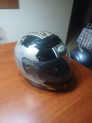 Casco de moto JEB'S negro con diseño