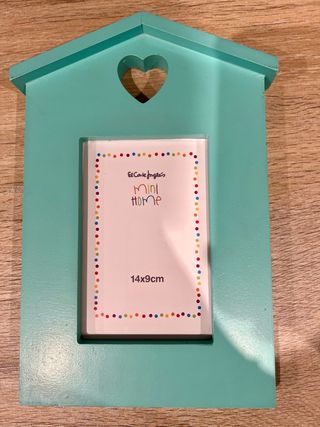 Marco de fotos casita corazón 14x9cm