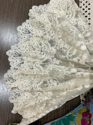 Traje de fallera azul y multicolor