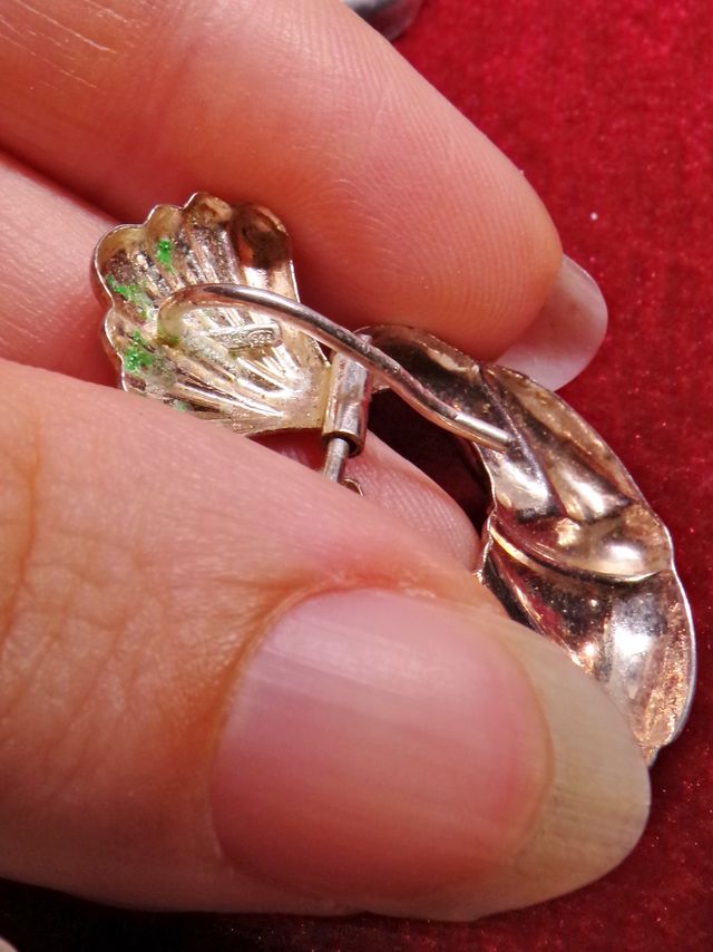 ARGENTO 925 orecchini vintage anni ‘80