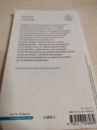 Francés comercial 
Maupassant
Candide 