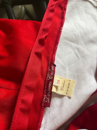 Traje Flamenca Rojo Flores