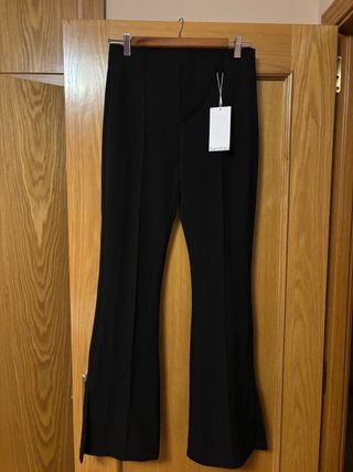 Pantalón Bershka Wide Leg Negro