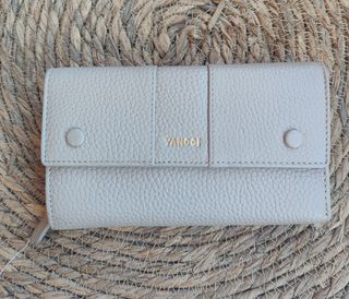 Cartera de piel YANCCI beige