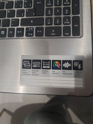 Portátil Acer Aspire F5/573 Series.
