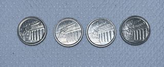 4 Monedas 100 Pesetas Juan Carlos I 1994