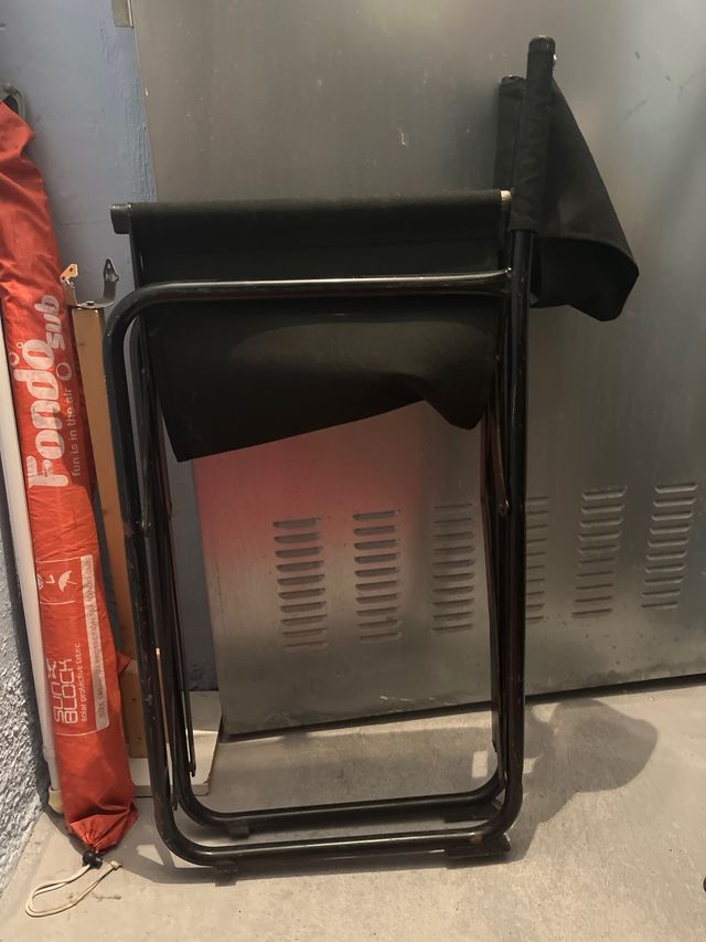 Silla Director Plegable Negra