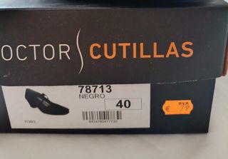 Zapatos Doctor Cutillas Negros Talla 4 0