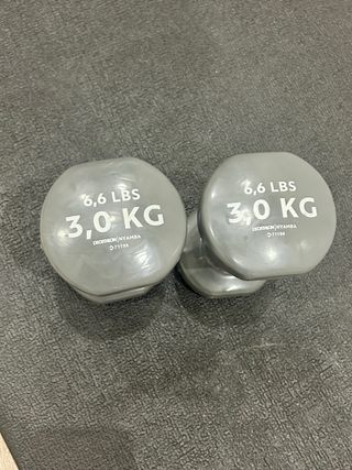 Mancuernas 3kg Decathlon (6.6 LBS)