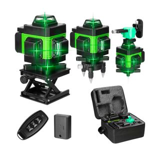 NIVEL LASER VERDE 360° 2 BATERÍAS Y DETECTOR NUEVO