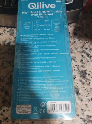 Cable HDMI Qilive 1.5M con Ethernet