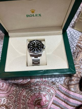 Rolex Submariner Negro/Plateado