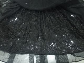 Vestido Pinkie Negro con Tutú y Lentejuelas
