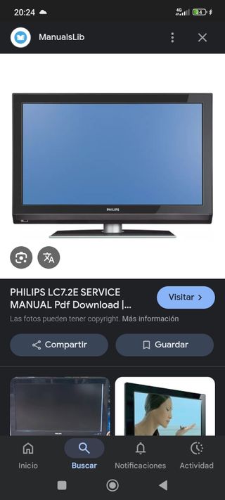 Televisor Philips Negro