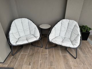 Conjunto 2 sillones exterior y mesita