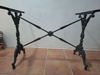 Estructura mesa forja negra