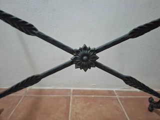 Estructura mesa forja negra