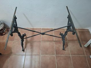 Estructura mesa forja negra