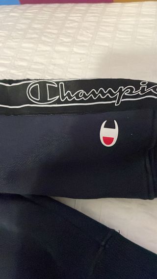 Sudadera Champion Negra con Logo