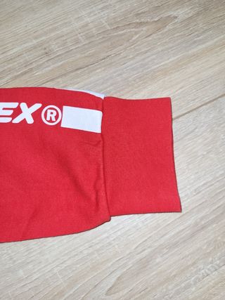 Felpa Pyrex con cappuccio rossa