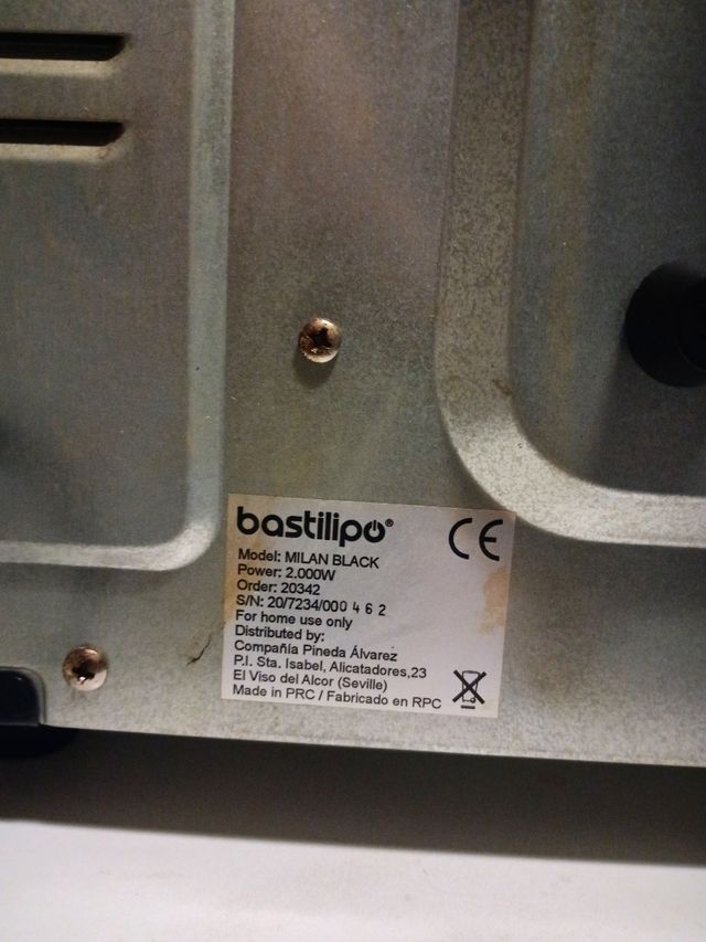 Horno de mesa Bastilipo negro