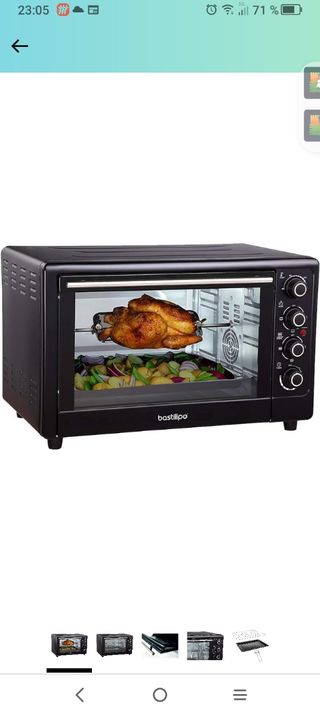 Horno de mesa Bastilipo negro