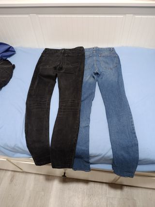 2 Pantalones Pitillo Jeans