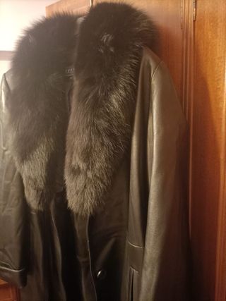 Chaquetón Piel IVONNE Negro PRECIO NEGOCIABLE 