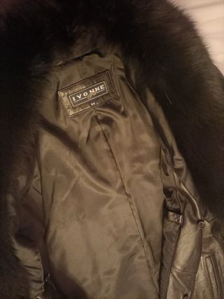 Chaquetón Piel IVONNE Negro PRECIO NEGOCIABLE 