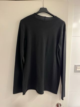 Jersey Emporio Armani Lana Negro Lentejuelas 