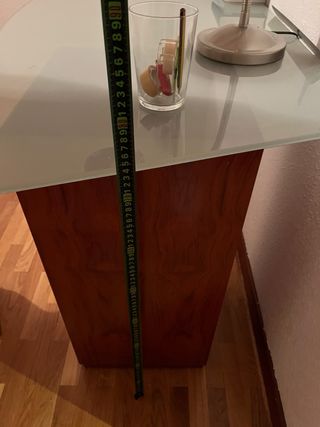 Escritorio moderno cristal y madera