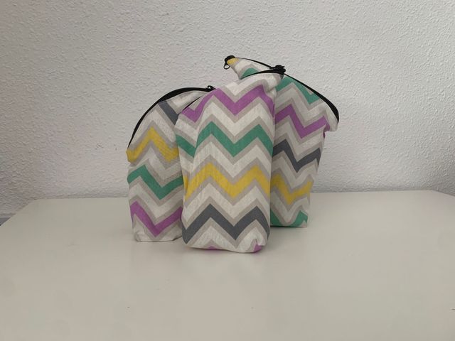 Estuche matero con diseño zigzag