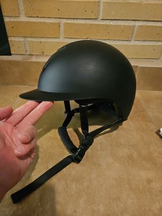 Casco equitación negro niña