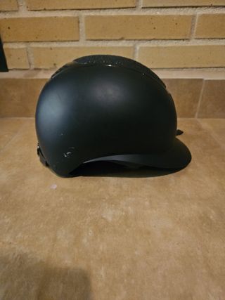 Casco equitación negro niña