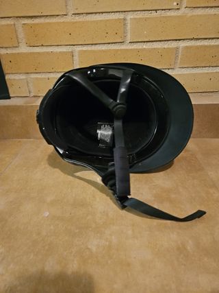 Casco equitación negro niña