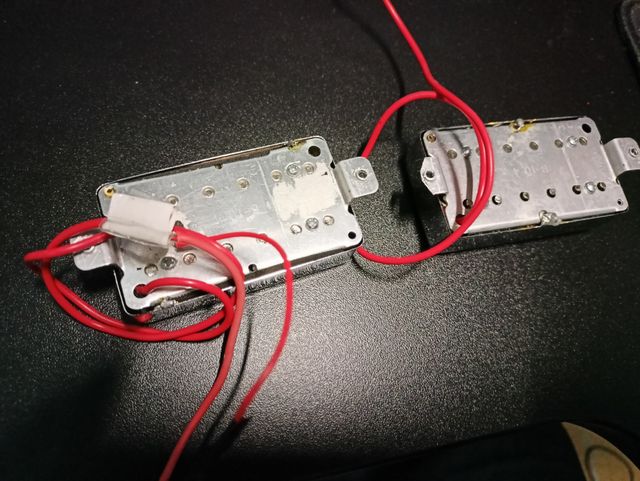 Pastillas Humbucker Guitarra Eléctrica Cromadas