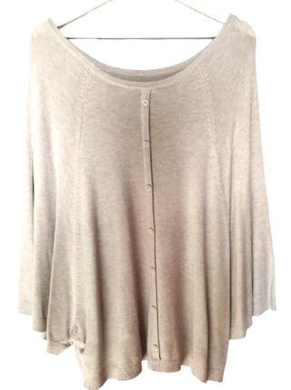 Maglia poncho Anis Beige Taglia M