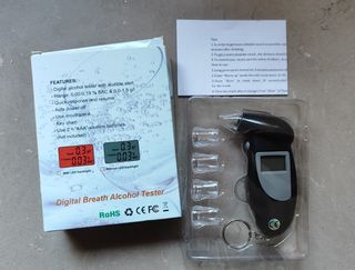 Testador Digital de Álcool com Alerta Sonoro