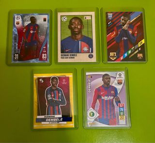 5 cromos Dembelé