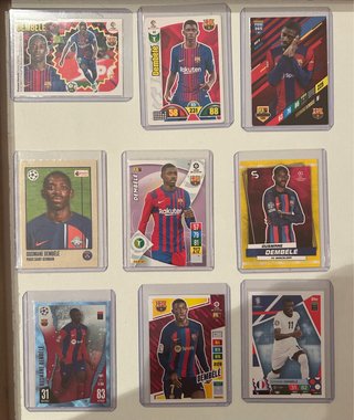 9 cromos diferentes Dembelé
