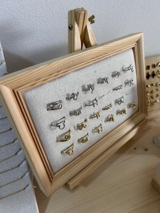 Expositor de anillos madera