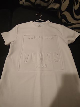 Camiseta Blanca California Vibes Talla XS
