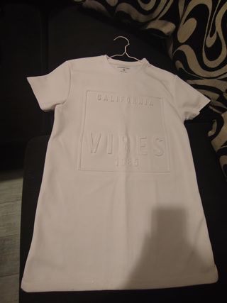 Camiseta Blanca California Vibes Talla XS