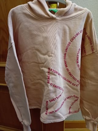 Jersey Benetton rosa talla 8-9 años