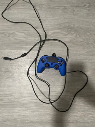 Mando PS4 Azul Cableado