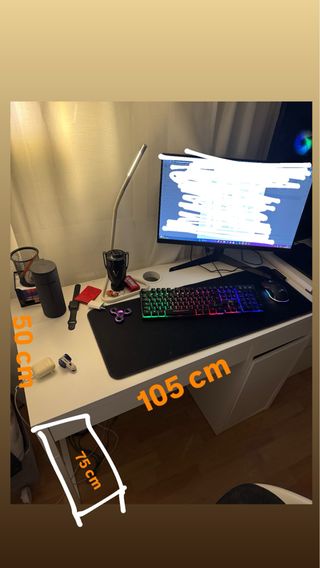 Escritorio Ikea blanco Micke