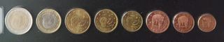 Serie Euros España 1999,  8 uds  SC.  VER