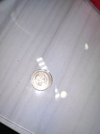 Moneda antigua 5 pesetas 1957 Francisco Franco