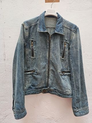 Chaqueta tejana azul talla L
